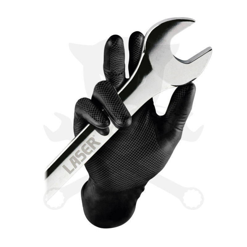 Grippaz Gloves Kesztyű Grippaz 100% Nitril - dobozos 50 db-os - FEKETE termék fő termékképe