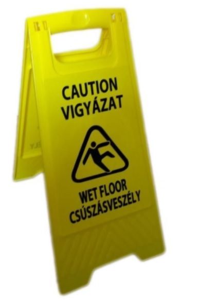 Portwest HV20 Portwest Csúszásveszély figyelmeztető tábla (magyar/angol) termék fő termékképe