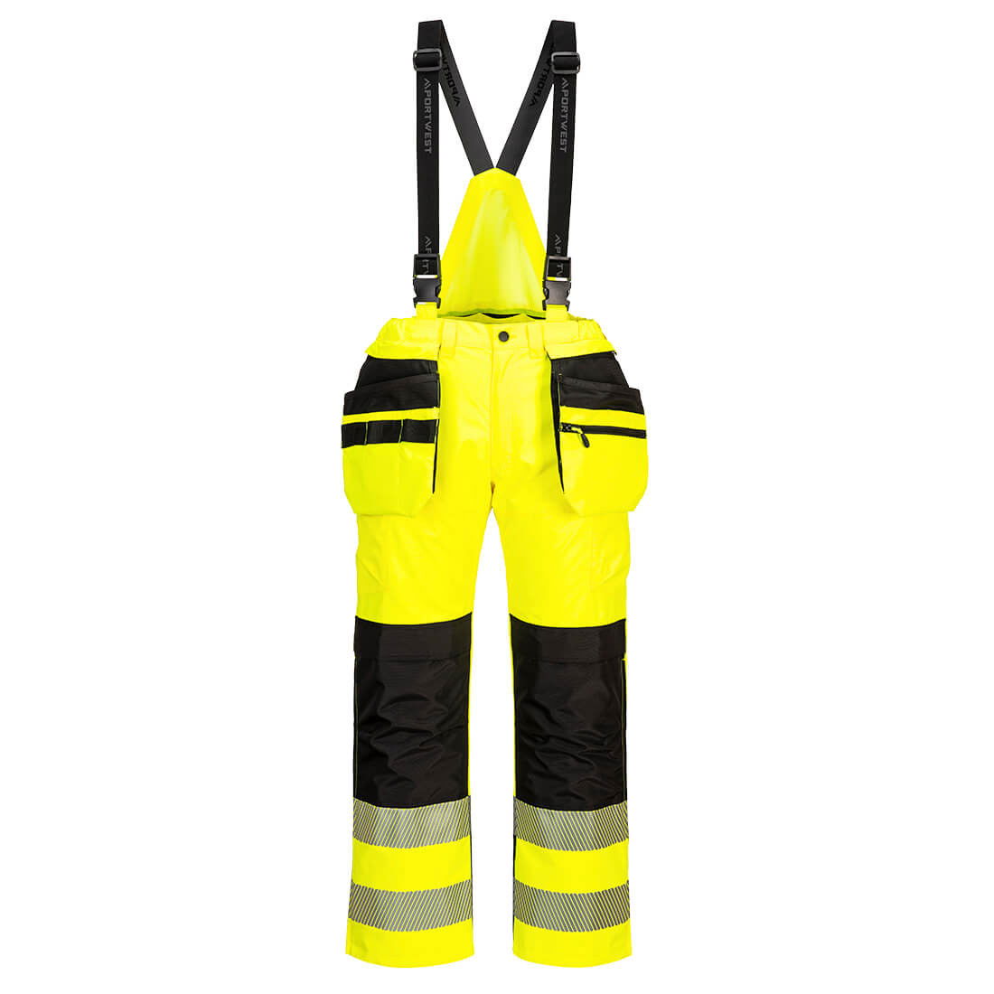 Portwest PW356 - PW3 Hi-Vis kantáros nadrág, sárga/fekete termék fő termékképe