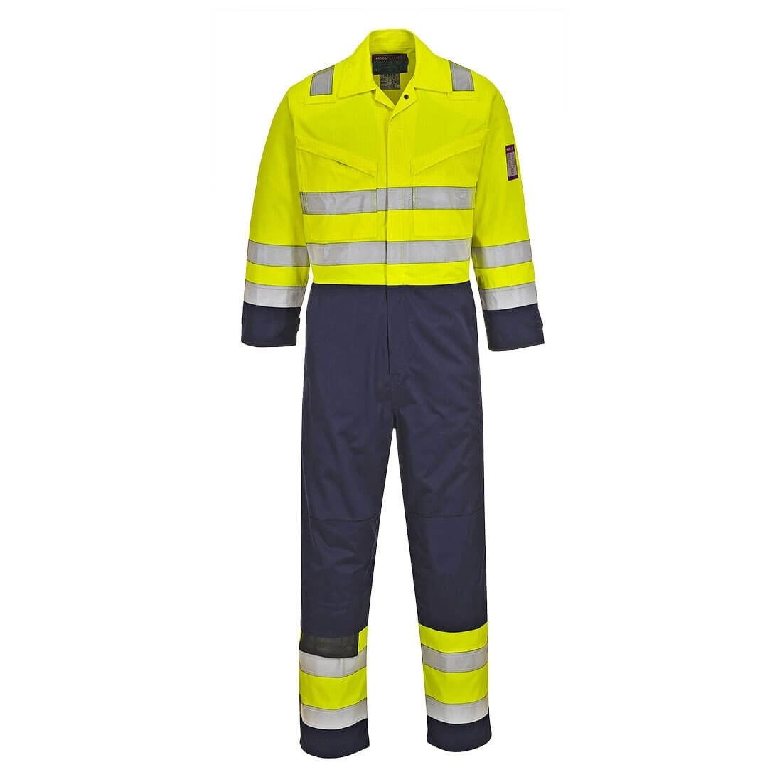 Portwest MV28 - Hi-Vis Modaflame overál, sárga/tengerészkék termék fő termékképe